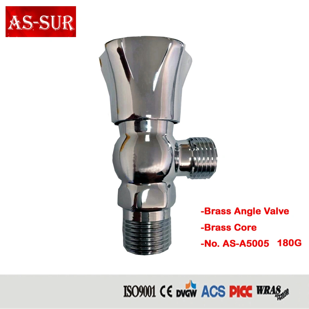 Plumbing Material Chrome Brass Angle Valve A5004