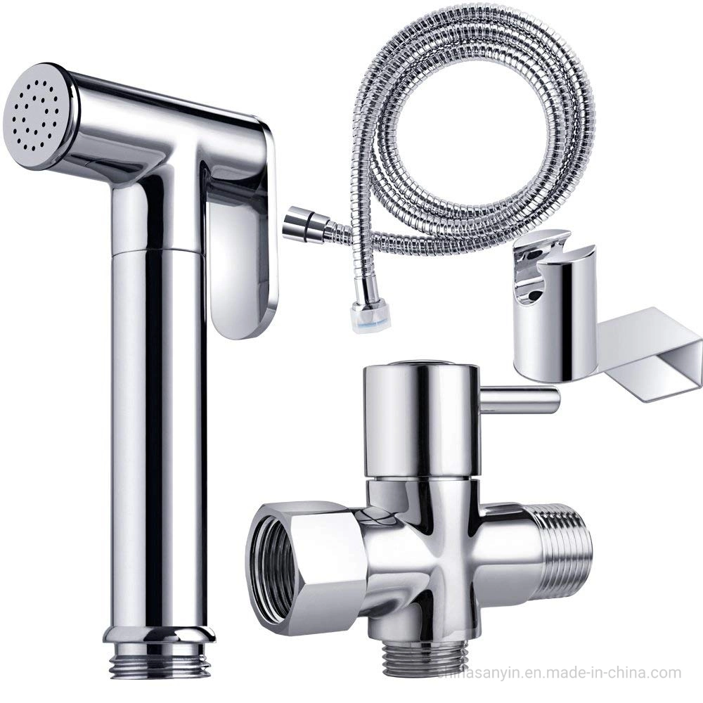 Sanitary Ware Durable Manual Toilet Plastic Shut off Hand Bathtub Bathroom Brass Shattaf Spray Bidet