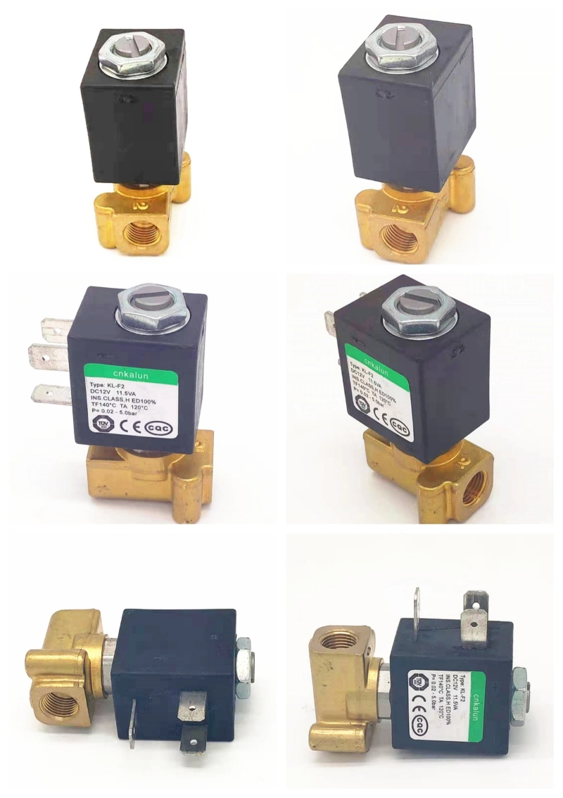 Cnkalun Kl-F2 Brass Normal Closed AC240V 2 Ways Solenoid Valve