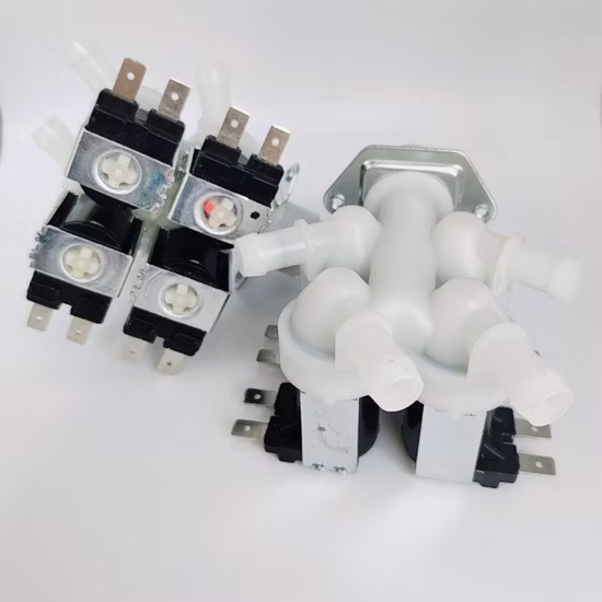 Válvula angular SUS304 Válvula triangular de uma entrada e duas saídas, acessórios para encanamento, válvula angular, bico de água, bico de água para máquina de lavar