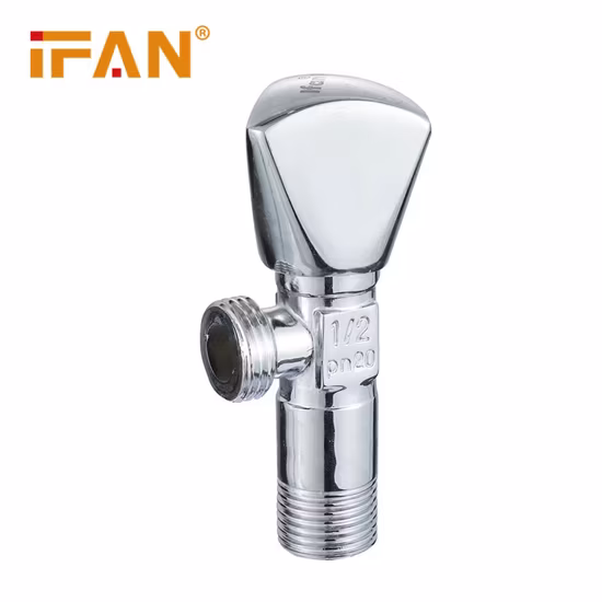 Projeto tradicional de qualidade garantida Ifan Materiais de encanamento de banheiro de cozinha Válvula de ângulo de latão