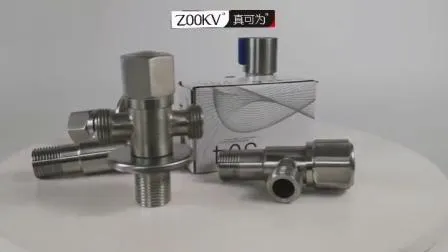 Acessórios para banheiro Torneira de junção em T Ferragens para encanamento Válvula de ângulo de água