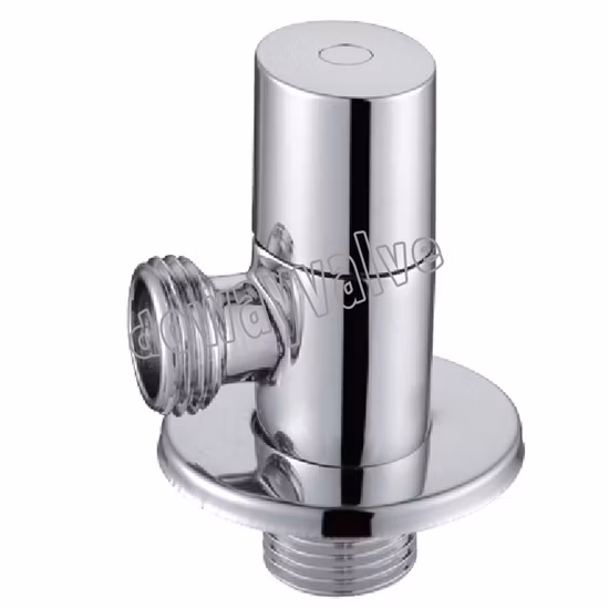 Válvula angular de cerâmica folheada a latão antigo com flange