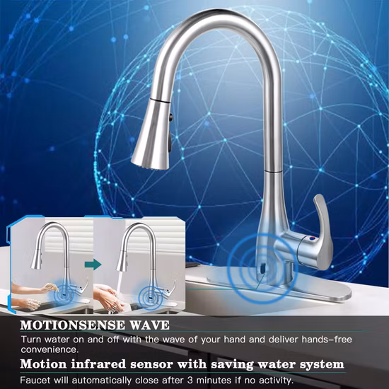 Torneira de sensor infravermelho para pia automática inteligente sem toque cozinha banheiro torneira de água