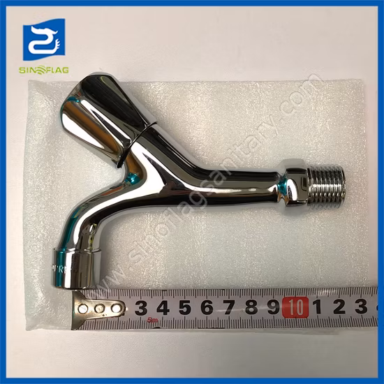 Torneira para máquina de lavar banheiro montada na parede apenas torneira de água fria de latão